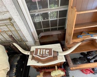 Lite beer Longhorn advertising sign. Works. BUY  IT  NOW!  $700
