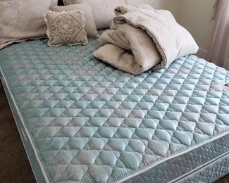 Queen Bed/Mattress/Box Springs - Great condition. Queen Comforter Set