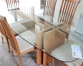 Scan Design..Danish Dining Table and 6 Danish Chairs