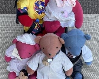 North American Bear Co. & Beanie Baby Lot, Last Emperor, Scarlett & Rhett BearTLER, Bat Mitzvah Bear