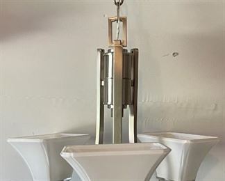 Hampton Bay Brushed Nickel 3-Light Chandelier 