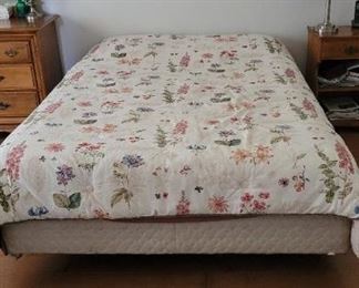 queen bed:  box/mattress & frame (ask to see this)