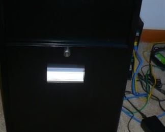 BLACK METAL FILE CABINETS