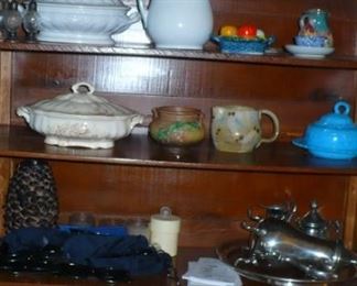 ANTIQUE SERVING  DISHES