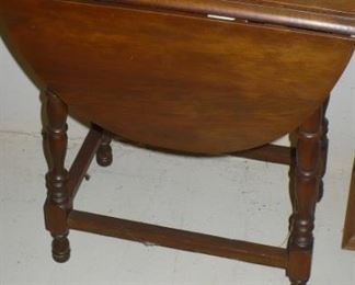 WALNUT DROP  LEAF TABLE   UNUSUAL  SIZE