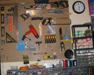 HAND TOOLS        EVERY THING IS NEAT  AND CLEAN IN THIS SHOP.