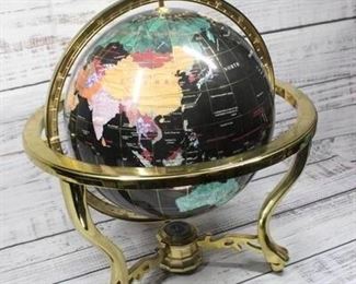 Faux Stone Table Top Globe