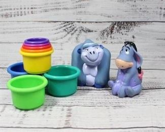 Kids Toddler Plastic Toys Stackers Eeyore Gorilla