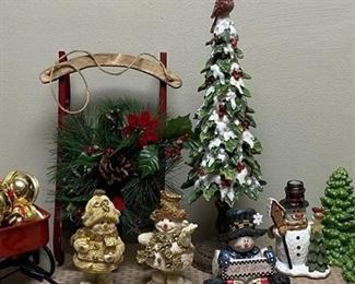 Mixed Holiday Christmas Decor Lot