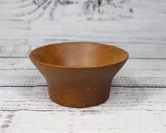 Small Vintage Carved Wood Bowl
