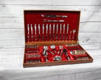 Sterling Silver Flatware Set Service for 12 plus Serving Pieces Unbranded