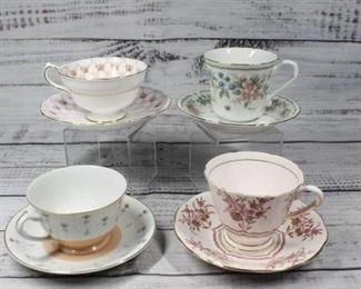 Vintage China Teacup Floral Patterns Lot