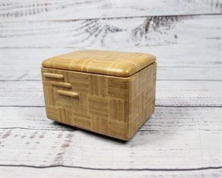 Vintage Wood Trinket Jewelry Music Box Japan Orugeru Co