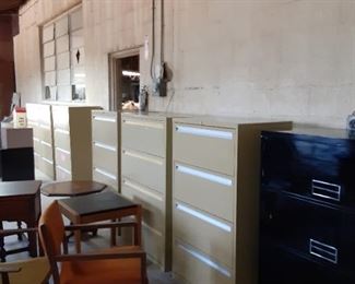 Many very nice file cabinets from law office
