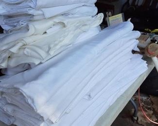 Enough table linens to start a restaurant