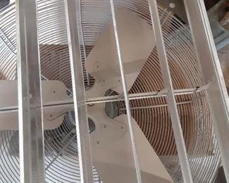 Louvered industrial sized fan brand new - there are two of them