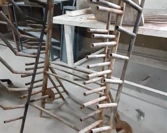 Steel industrial racks