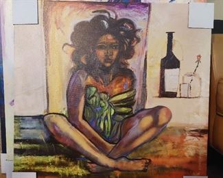 "Jade" giclee on canvas