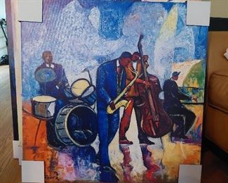 "New Jazz" William Tolliver giclee on canvas