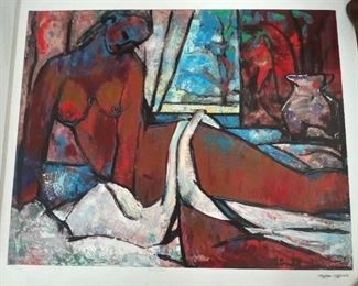"Sitting Nude" Tolliver giclee