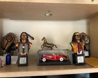 Collectible Indian busts
