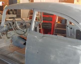 56 Chevy 
350
All parts, 8 tires and much more