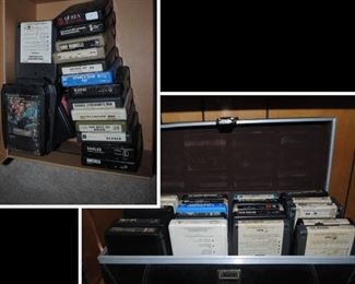 Collection of 8 Tracks also have cassettes and CDs