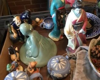 Decor, collectibles, figurines, Wedgwood Jasperware set 