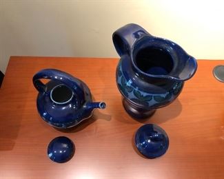 Purchased at the Kennedy Gallery in Durham, both pieces are signed "Cg" on the bottom Asking $40 for tea pot and $30 for water jug. 