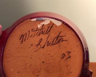 Mitchell Shelton '03 Seagrove Potter. Tea pot measures 5" tall x 10" spout to handle. Asking $35