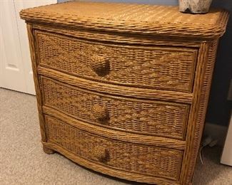 Pier 1 - 3 drawer wicker dresser. 21.5" deep x 33" wide x 30.5" tall. Excellent shape - no issues noted. Asking $150