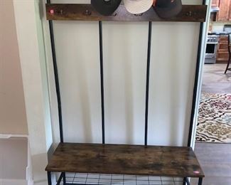 Mudroom Bench Hat and Jacket Stand