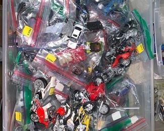 Motorcycle and Hot wheels Car Sets LOTS AND LOTS