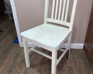 That Cute White Sturdy Chair !!