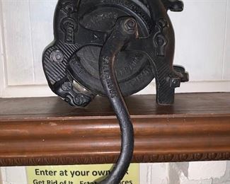 ANTIQUE MEAT AND FLOUR GRINDERS