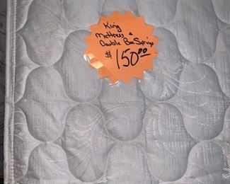 King mattress and Box Springs and FRAME