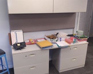 Office station with Filing Cabinets & Storage 