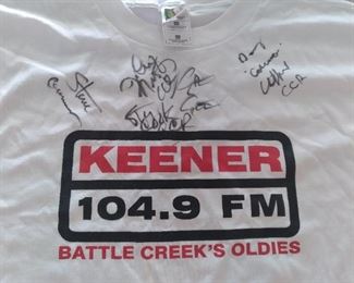 KEENER 104.9 FM signed T-shirt also available through Silent Auction during the hours of the sale with bidding ending at 12 noon on Saturday. 