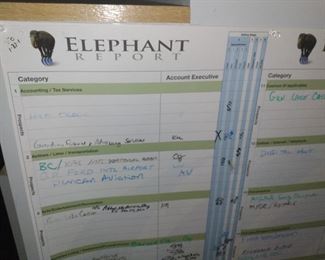 Dry Erase Sales Tracker 