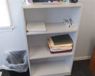 Bookshelf & Misc. Office supplies 
