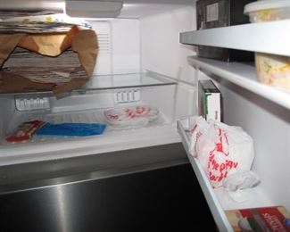 Inside fridge