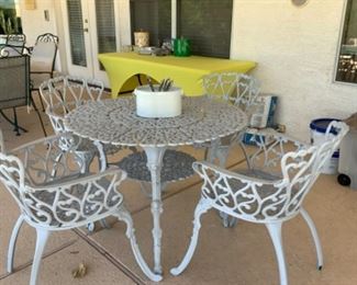 Wrought iron patio set