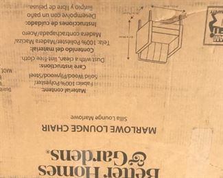 Lounge chair unopened in box!