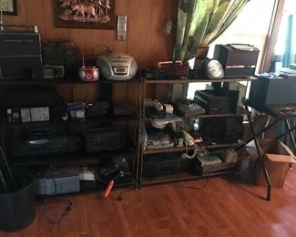 Vintage Projecters, Radios, Movie Reels and Camera's and more Electronic Items