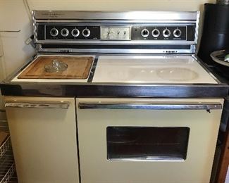 vintage gold double oven stove