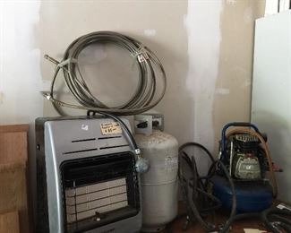 Propane heater and a few air compressors