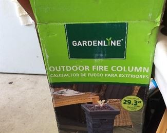 Outdoor fire column