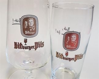 eBay Bit Burger Footed and Highball Glasses 