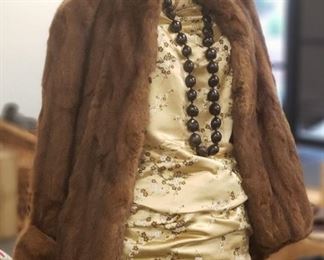 Fur Coat and Asian Dress