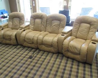 Palliser Home Theater Seating - all leather and electric reclining